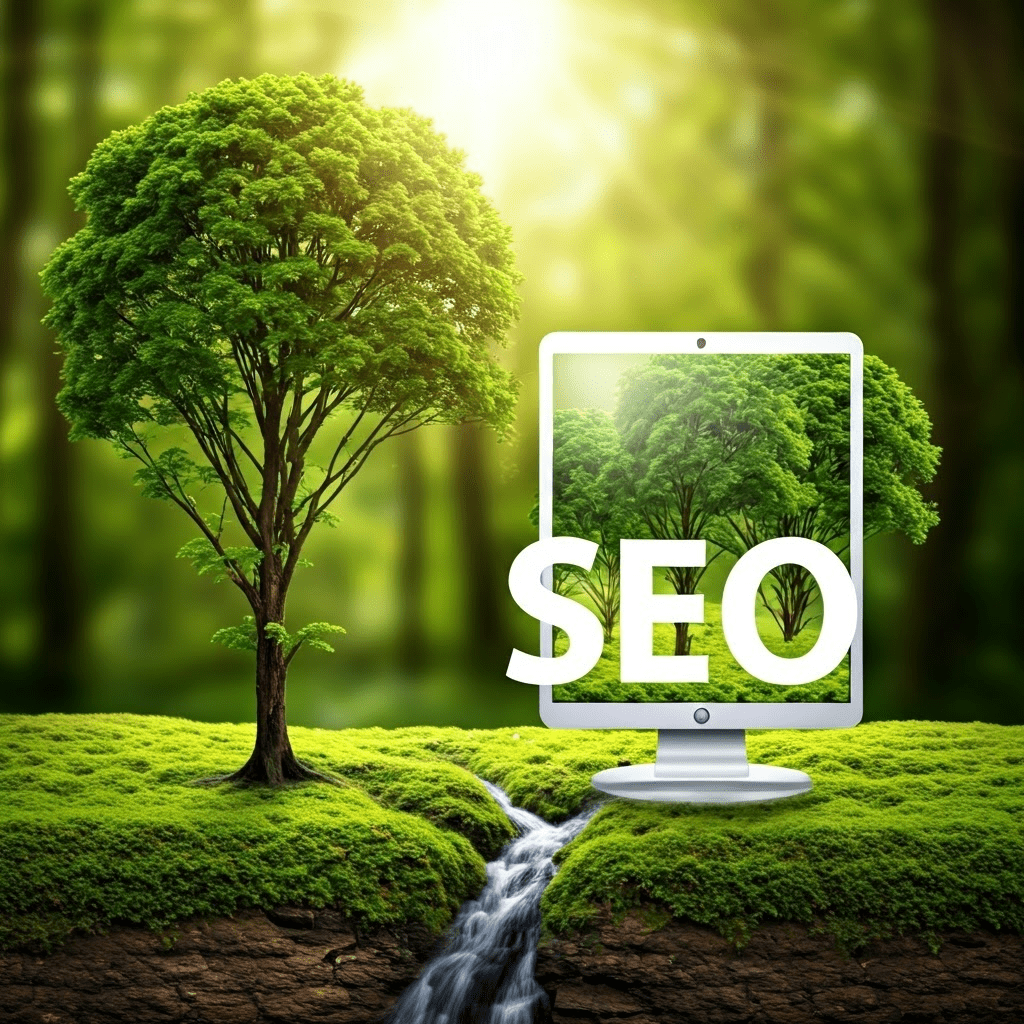 organic seo agency symbolized by green tree representing growth